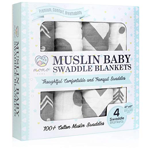 Baby shower gift ideas muslin blankets