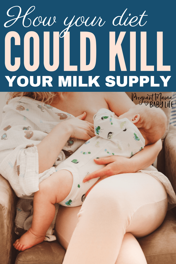 Want to lose the baby weight? How your diet could be killing your milk supply. Here are easy tips to increase your milk supply, but still lose the weight!