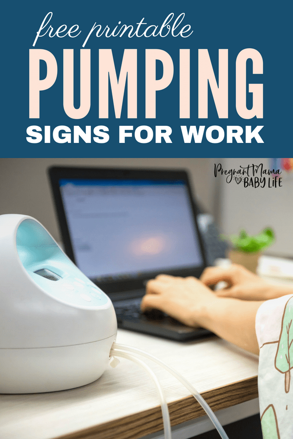 Free printable breast pumping signs for work. These printable signs are great for breastfeeding moms going back to work.