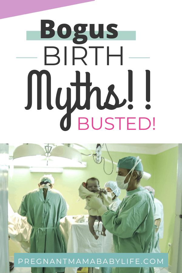 birth myths busted: doctors holding a baby after birth