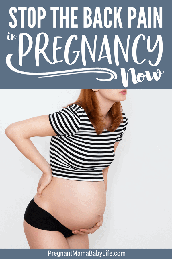 Stop back pain in pregnancy. Relief sciatica pain and lower back pain with these simple but effective tips.
